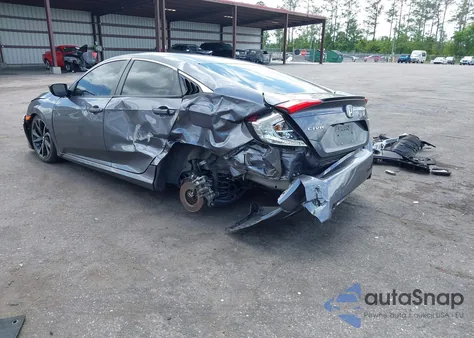 2019 Honda Civic Sport z USA, uszkodzony, nr VIN 2HGFC2F83KH590804